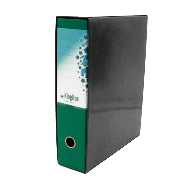 MD_STL4023 Registratore Kingbox - dorso 8 cm - protocollo 23 x 33 cm - verde - Starline - immagine 1