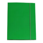 Cartella 3 lembi con elastico Queen - A4 - dorso variabile - cartone plastificato - verde - Starline