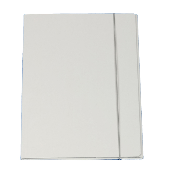 MD_STL5206 Cartella 3 lembi con elastico Queen - A4 - dorso variabile - cartone plastificato - bianco - Starline - immagine 1