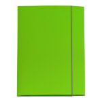 Cartella 3 lembi con elastico Queen - A4 - dorso variabile - cartone plastificato - verde prato - Starline