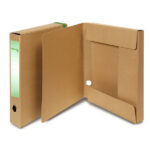 Cartella progetto con elastico - cartone FSC - dorso 4 cm - 25 x 35 cm - avana - Starline
