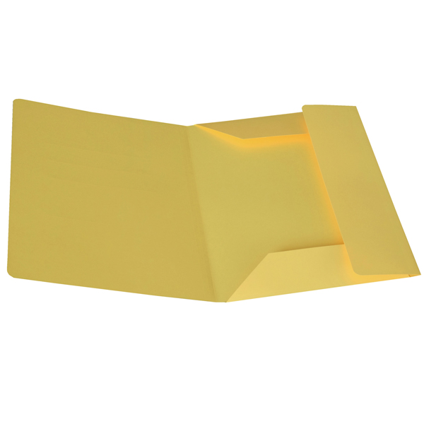 MD_STL6113 Cartellina 3 lembi - 200 gr - 25 x 34,5 cm - cartoncino bristol - giallo sole - Starline - conf. 25 pezzi - immagine 1