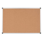 Lavagna - 45 x 60 cm - superficie in sughero - cornice in alluminio - Starline