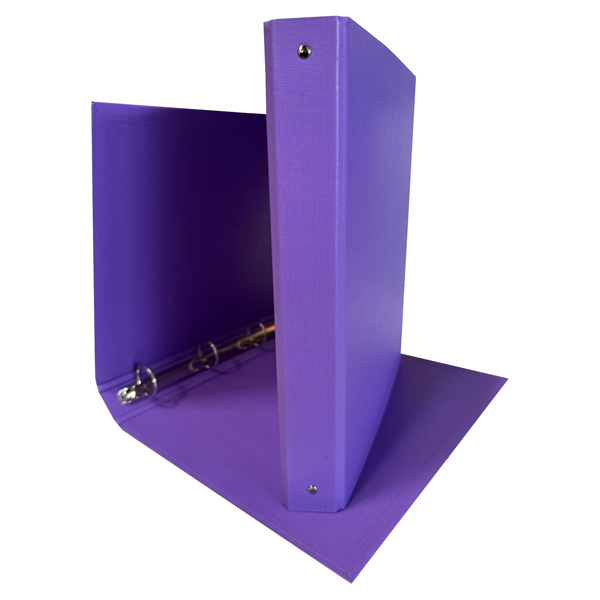 MD_STL7026 Raccoglitore King - 22 x 30 cm - 4 anelli tondi 30 mm - dorso 4 cm - rivestimento in PP - viola - Starline - immagine 1