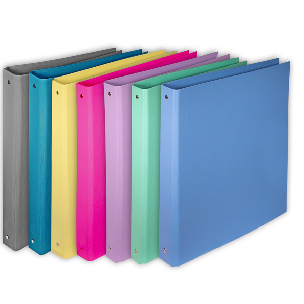 MD_STL7040 Raccoglitore KingBright - 22 x 30 cm - 4 anelli a R 30 mm - rivestito in PP - colori assortiti - Starline - immagine 1