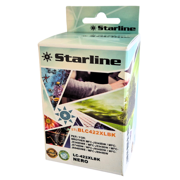 MD_STLBLC422XLBK Starline Cartuccia Nero per Brother LC-422XLBK - immagine 1