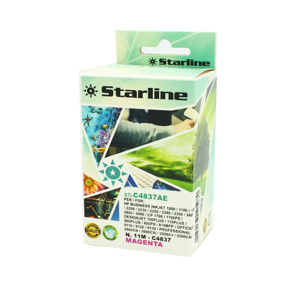 MD_STLC4837AE Starline - Cartuccia ink Compatibile per HP 11- Magenta - 28ml - immagine 1