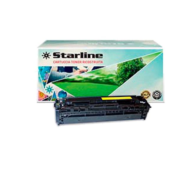 MD_STLHCE322A Starline - Toner Ricostruito - per HP 128A - Giallo - CE322A - 1.300 pag - immagine 1