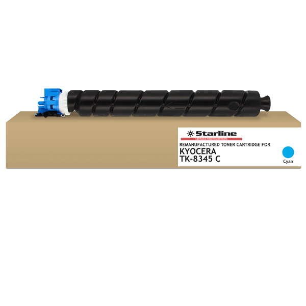 MD_STLKTK8345C Starline - Toner ricostruito per Kyocera - Ciano - TK8345C - 12.000 pag - immagine 1