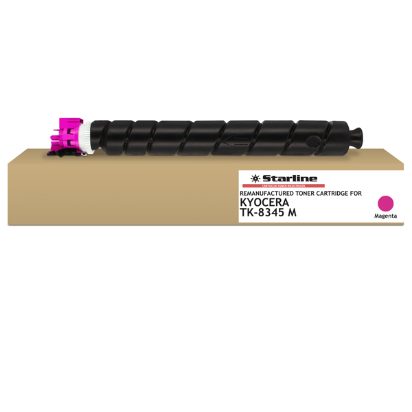 MD_STLKTK8345M Starline - Toner ricostruito per Kyocera Taskalfa 2552/2553 Series - Magenta - TK8345M - 12.000 pag - immagine 1
