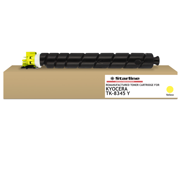 MD_STLKTK8345Y Starline - Toner ricostruito per Kyocera Taskalfa 2552/2553 Series - Giallo - TK8345Y - 12.000 pag - immagine 1