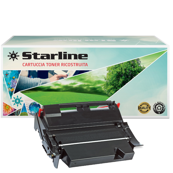MD_STLLT640 Starline - Toner Ricostruito - per Lexmark - Nero - 64036HE - 21.000 pag - immagine 1