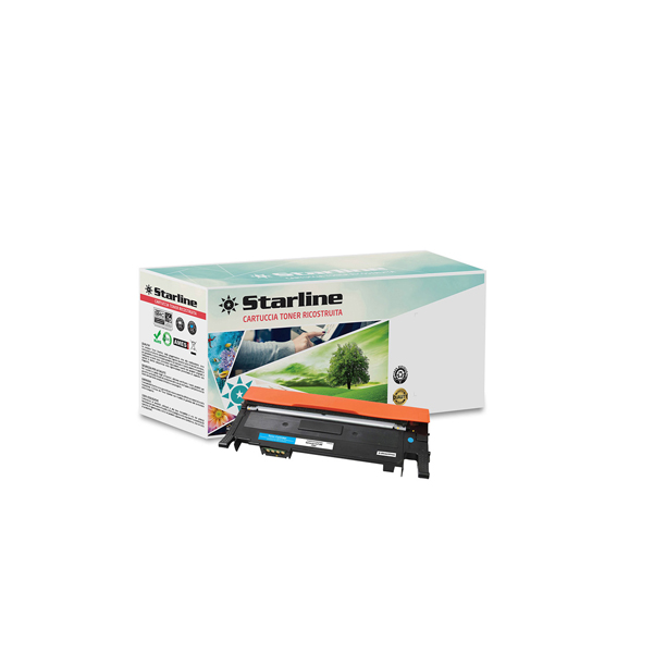 MD_STLSCLTK406C Starline - Toner Ricostruito - per Samsung - Ciano - CLT-C406S/ELS - 1.000 pag - immagine 1