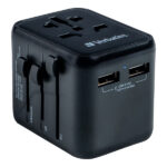 Verbatim - Adattatore viaggio UTA-02 con 2 x USB-A
