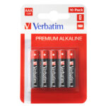 Pila ministilo AAA - 1,5V - alcaline - 49874 - Verbatim - blister 10 pezzi