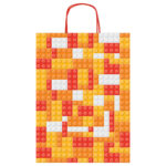 Shopper Mattoncini - con manici - 36 x 41 x 12 cm - colori assortiti - Rex Sadoch - immagine 4