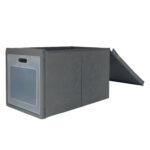 Scatola Ideabox - pieghevole - 30 x 50 x 30 cm - grigio - Perfetto - immagine 2