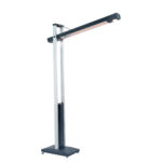 Stufa Tucano - esterno verticale e orizzontale - 2200 W - 53 x 33 x 202 cm - nero/argento - CFG - immagine 3