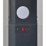 Stufa Tucano - esterno verticale e orizzontale - 2200 W - 53 x 33 x 202 cm - nero/argento - CFG - immagine 5