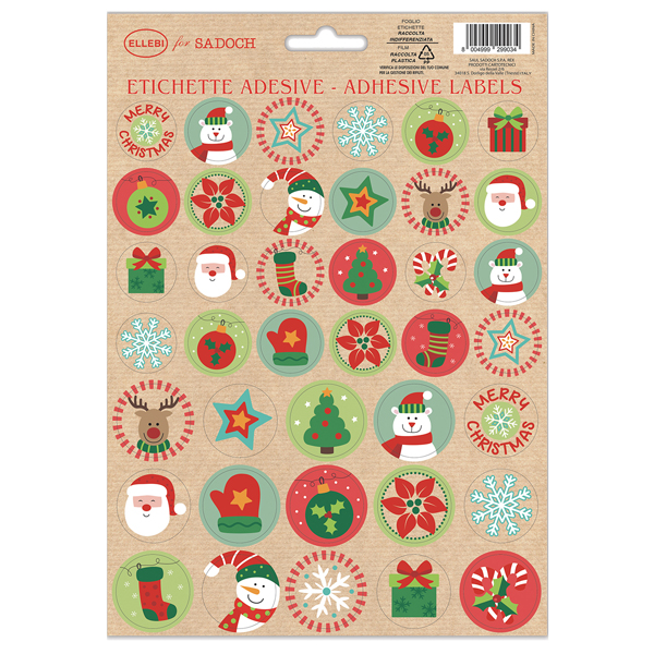 MD_103797 Stickers adesivi fustellati - motivi natale - colori assortiti - Rex Sadoch - immagine 1