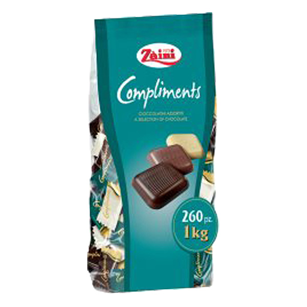 MD_105240 Cioccolatini Complimets assortiti - busta 1 kg - Zaini - conf. 260 pezzi - immagine 1