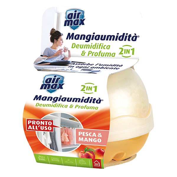 MD_106263 Kit Mangiaumidità 2 in 1 Deo Pesca Mango - 40 gr - Air Max - immagine 1