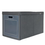 Scatola Ideabox - pieghevole - 30 x 50 x 30 cm - grigio - Perfetto