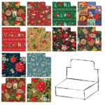 Carta regalo - raso - Country Natale - 70 x 100 cm - Rex Sadoch - scatola 100 fogli