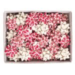 Stelle di nastro carta erba - 15 mm x diam. 6,5 cm - fantasie assortite natale - Brizzolari - conf. 50 pezzi