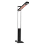 Stufa Tucano - esterno verticale e orizzontale - 2200 W - 53 x 33 x 202 cm - nero/argento - CFG